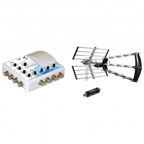 Antenne d'extérieure Trinappe 26dB UHF Metronic 415044