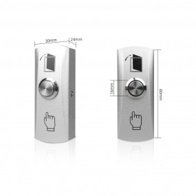 Bouton poussoir de sortie de porte en alliage de Zinc