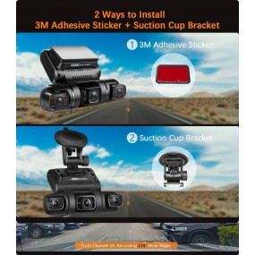 Caméra de voiture Dash Cam WiFi GPS voiture DVR Range Tour
