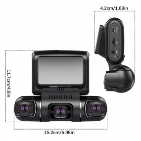 Caméra de voiture Dash Cam WiFi GPS voiture DVR Range Tour