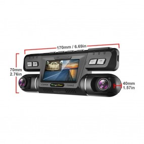 Caméra 170 Degrés Dash Cam 4K WiFi GPS Range Tour