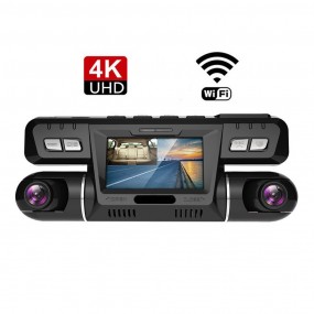 Caméra 170 Degrés Dash Cam 4K WiFi GPS Range Tour