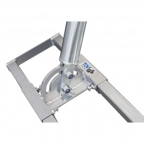 Kit Antenne Parabole 130 cm Aluminium + Support de Chevron Fixation Toit 1m