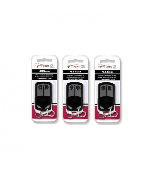 Lot de 3 Télécommandes Copieuses 433.92 MHZ Portail JOLLY OPEN 2 Lot de 3 Télécommandes Copieuses 433.92 MHZ Portail JOLLY OPEN 2