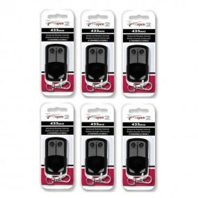 Lot de 6 Télécommandes Copieuses 433.92 MHZ Portail JOLLY OPEN 2 Lot de 6 Télécommandes Copieuses 433.92 MHZ Portail JOLLY OPEN 2