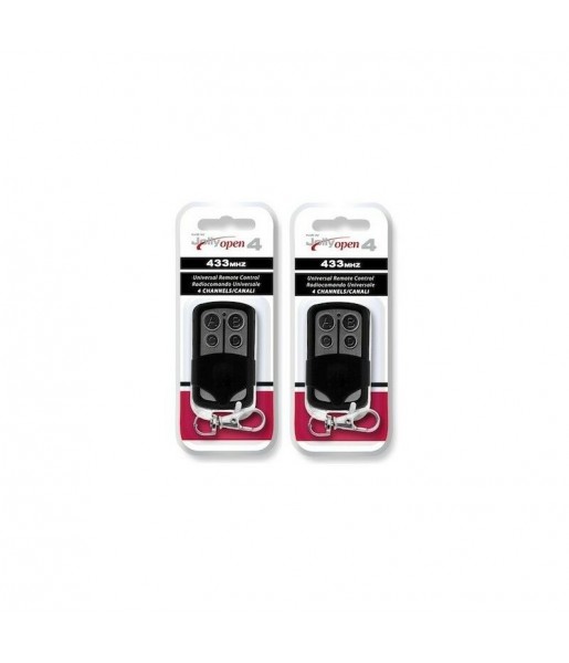 Pack de 2 Télécommandes Radio de Portail Copieuse Universelle JOLLY OPEN 4 Pack de 2 Télécommandes Radio de Portail Copieuse Universelle JOLLY OPEN 4