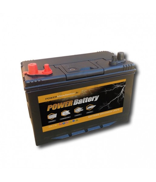 Batterie Décharge Lente Power Battery - 12V 120Ah Batterie Décharge Lente Power Battery - 12V 120Ah
