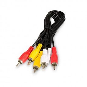 Câble Audio Vidéo RCA, 3 x RCA mâle à 3 x RCA mâle