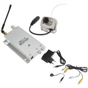 Kit de Caméra Sans Fil HD 1.2G SODIAL + Récepteur Radio AV