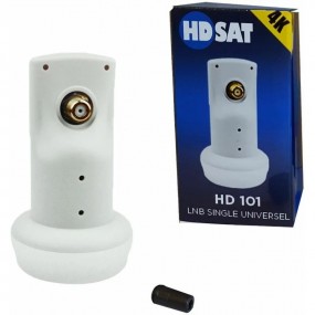 Pack MEGASAT Parabole acier 40cm + LNB Single + Câble Coaxial 10m + Pointeur - Blanc