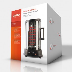 Grill Vertical LIVOO DOM 323 - Puissance 1500 W, 21 L
