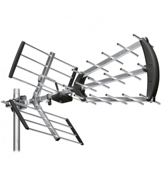 Antenne d'Extérieur Trinappe UHF 20 dB à fiche F Antenne d'Extérieur Trinappe UHF 20 dB à fiche F