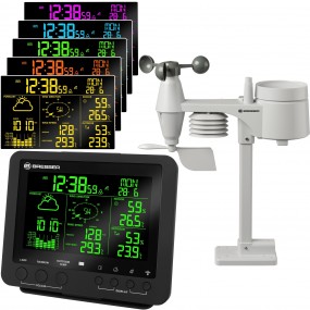 Station météo Pro avec écran en 256 couleurs 5-en-1 noir BRESSER 7002520