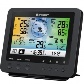 Station météo couleur WIFI avec capteur extérieur 5-en-1 Noir BRESSER 7002580