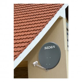 Kit Parabole Acier 65 cm Anthracite