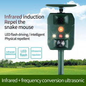 Répulsif à Ultrasons Solaire Anti-nuisible