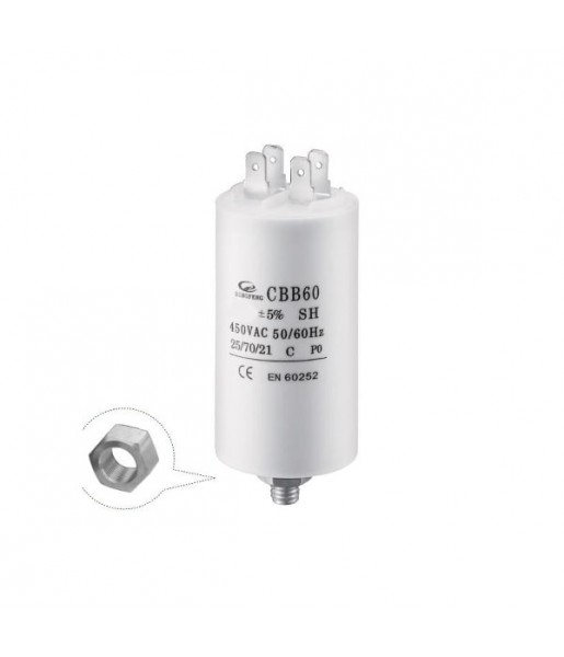 Condensateur Permanent modèle 3UF 450VAC Condensateur Permanent modèle 3UF 450VAC
