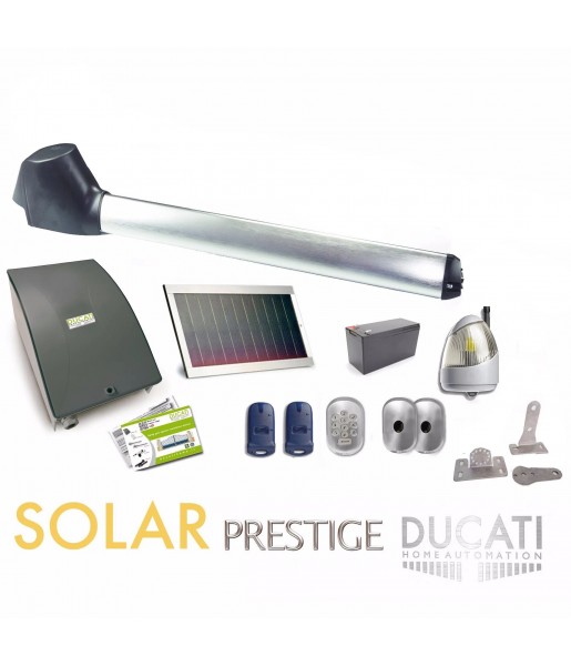 Kit Motorisation Portail Solaire Ducati Home Automation EVO 748 SOLAR MONO Kit Motorisation Portail Solaire Ducati Home Automation EVO 748 SOLAR MONO