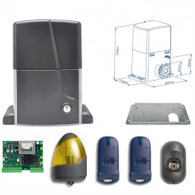 Kit Motorisation Portail Ouvre-portail coulissant Ducati Home Automation SLIDE 2500