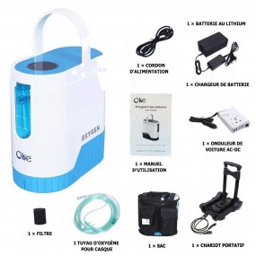 Concentrateur d'oxygène Présentation Accessoires OLV-C1