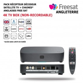 Pack Récepteur Décodeur Satellite 4K-TV-Box