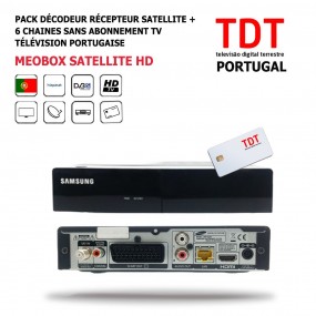Pack Décodeur Récepteur Satellite MeoBox-Satellite-HD
