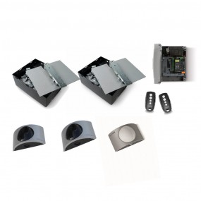 Kit Motorisation Portail Enterré Automatisme EA KING GATES INTRO 230 - Avec Accessoires NOVO, 4 m 500 kg maxi par battant, 230 V Kit Motorisation Portail Enterré Automatisme EA KING GATES INTRO 230