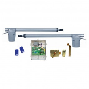 Kit Motorisation Portail Battant Basic Réversible EA R420 - Maxi 150kg 3m par battant, 230 V, 16 cycles par jour, Course 430 mm Kit Motorisation Portail Battant Basic Réversible EA R420