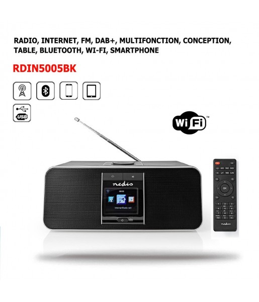Présentation principale Radio internet Bluetooth Wi-Fi RDIN5005BK Présentation principale Radio internet Bluetooth Wi-Fi RDIN5005BK