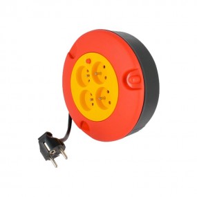 Enrouleur électrique 4 prises 3G1,5 – 5 mètres + coupe circuit SEDEA 047305