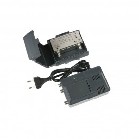 Kit Préamplificateur UHF d'antenne Réglable Etanche + Alimentation 220V Optex 010053 intérieur