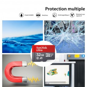 Carte Micro TF SD de classe 10 SanDisk 32 G