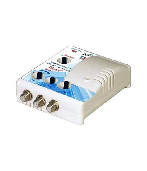 Amplificateur Distributeur d’intérieur 3 sorties TV TNT HD UHF Elap 372013 Amplificateur Distributeur d’intérieur 3 sorties TV TNT HD UHF Elap 372013