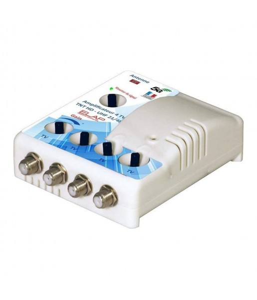 Amplificateur Distributeur d’Intérieur 4 sorties TV TNT HD UHF Elap 372014 Amplificateur Distributeur d’Intérieur 4 sorties TV TNT HD UHF Elap 372014