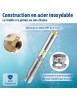 Pompe Immergée pour Puits 190 L /min 57 m Pompe à Eau pour Puits Profond en Acier Inox, Électrique 1100 W Submersible Automatiqu