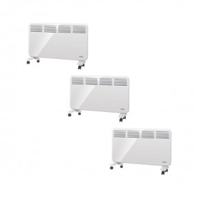 SUPRA Pack 3x Radiateurs mobiles à convection 2000W Écran numérique Programmateur SUPRA Pack 3x Radiateurs mobiles à convection 2000W Écran numérique Programmateur