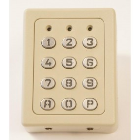 Clavier à code filaire SU2TMG touches métallique- 3 LED - Portail automatisme - 12/24V, IP65, 20 à 200 mA - 60 codes Clavier à code filaire SU2TMG touches métallique- 3 LED - Portail automatisme - 12/24V, IP65, 20 à 200 mA - 60 codes