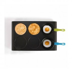 LIVOO DOM200 Set 3 en 1 – Mini Woks, Crêpière et Grill | Noir