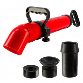 Déboucheur canalisation Pro - 3 Adaptateurs Inclus - Déboucheur à pompe - Evier Déboucheur canalisation Pro - 3 Adaptateurs Inclus - Déboucheur à pompe - Evier