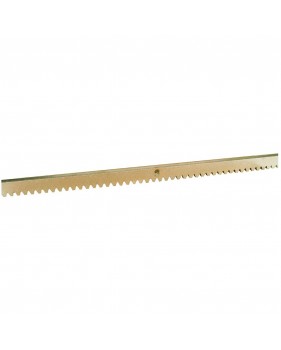 Crémaillère Métal zinguée EA 3012Z - 1m, 30x12mm, Avec 3 supports, module 4, pour portail coulissant