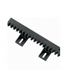 Crémaillère Nylon 6 Attaches Inferieures EA CRENYL - Poids maxi du portail coulissant 500 kg, module 4, 1 m, 28 x 20 mm