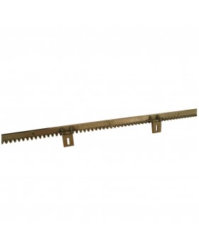 Crémaillère Nylon 4 Attaches Inferieures EA CRENYLA - 1m 30 x 12 mm, Module 4, Poids maxi du portail coulissant 400kg